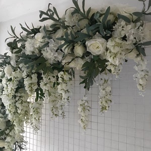 Wisteria Wedding Flower Garland Backdrop Arch Decor | Artificial Even Decoration