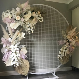 Boho Pampas arch swag, arrangiamento Pampas, arco nuziale boho, arco di fiori secchi, arco boho neutro, swag arco nuziale
