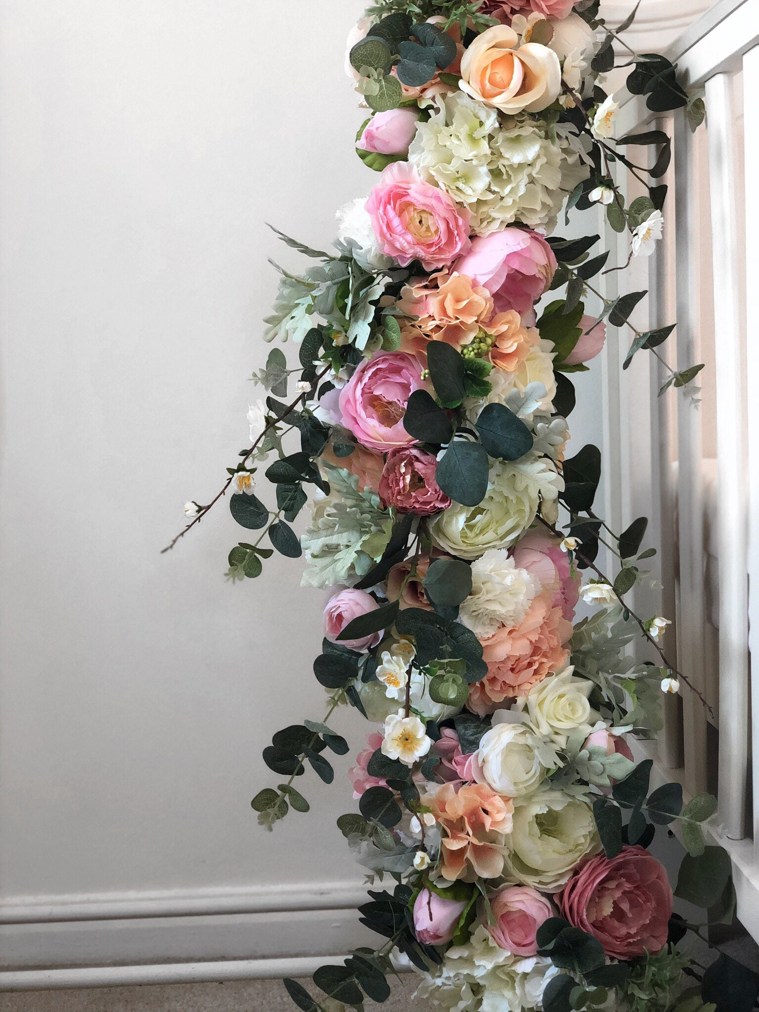 Flower Garland Floral Garland Wedding Garland Silk Flowers Etsy UK