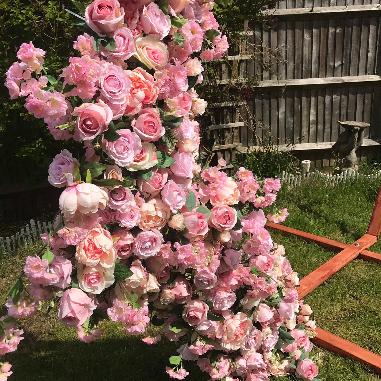 Flower Arch Flower swag Wedding flower swag Wedding arch Etsy