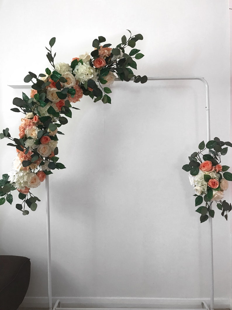 Wedding Arch Arch Flowers Flower Garland Arch Swag Flower Etsy