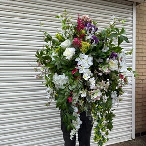 summer hanging flower basket