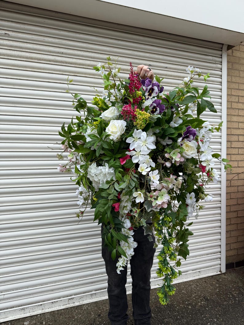 summer hanging flower basket