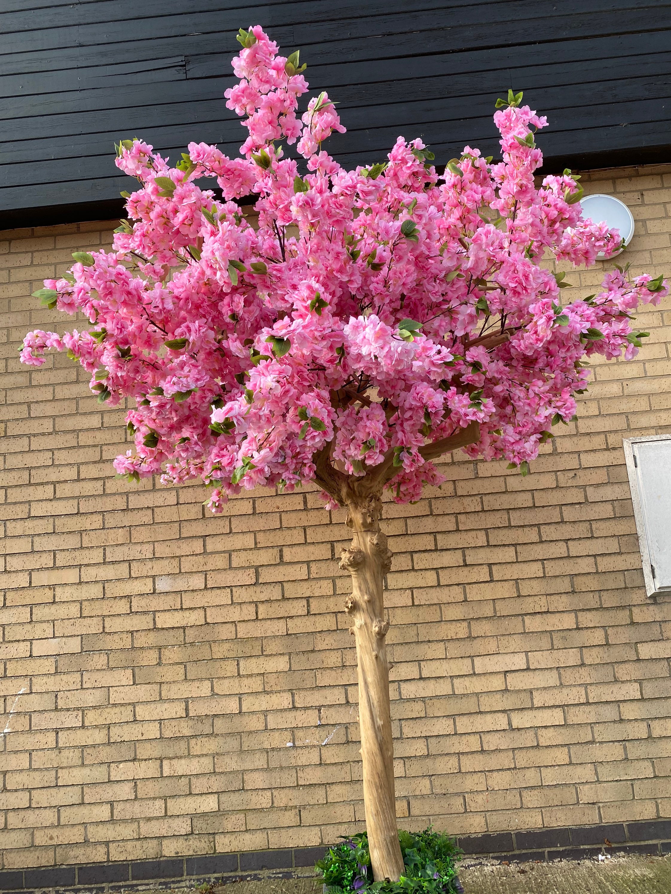 Faux Cherry Blossom Tree Cherry Blossom Artificial Tree Pink Etsy UK