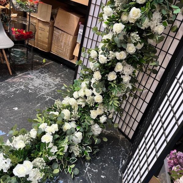 White Flower Garland Etsy