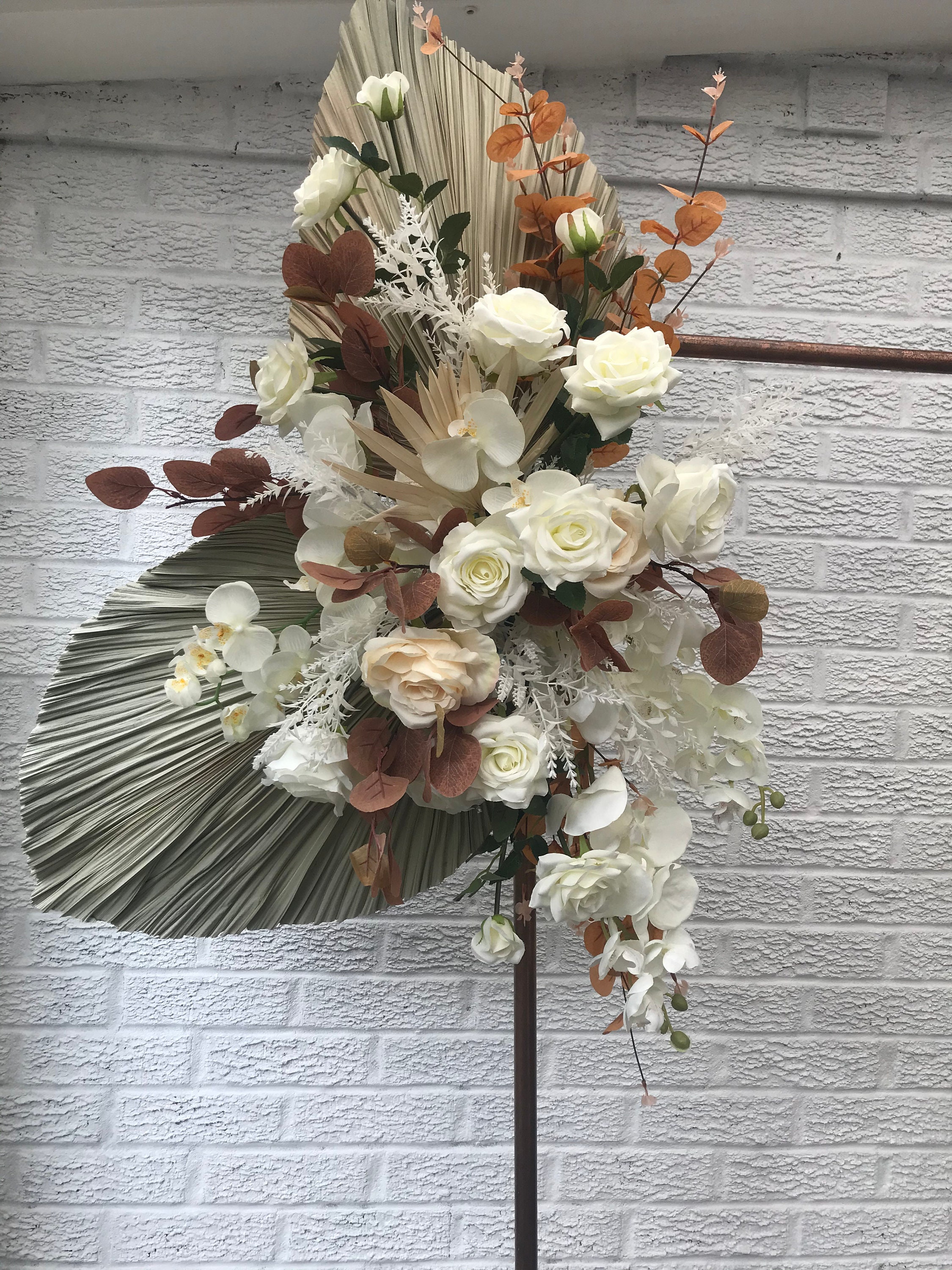 Fall Boho Swag Arch Swag Arch flower arrangement Flowerboho Etsy