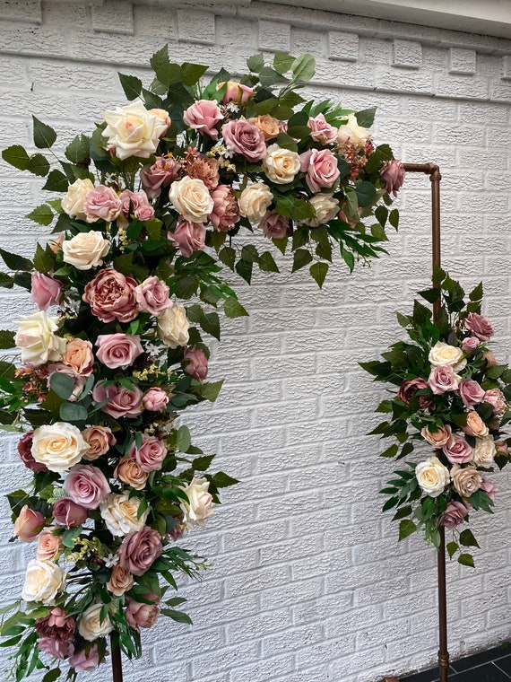 Kit di fiori ad arco for matrimonio artificiale, ghirlande, (confezione da 5) - 2 pezzi composizione di