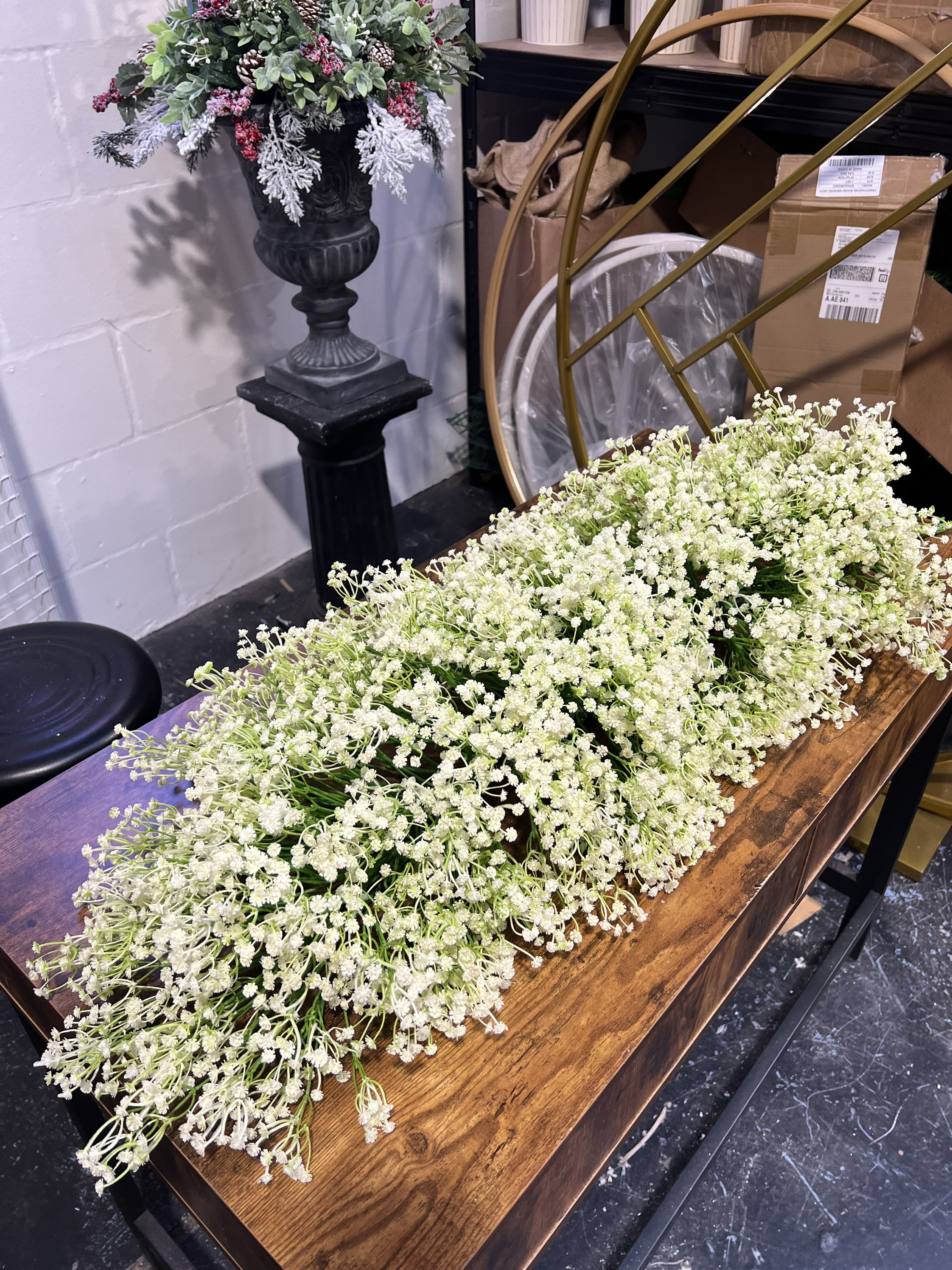 Gypsophila garland, Baby Breath Garland, Baby’s breath garland, Artificial  gyps garland, Wedding gypsophila arrangement