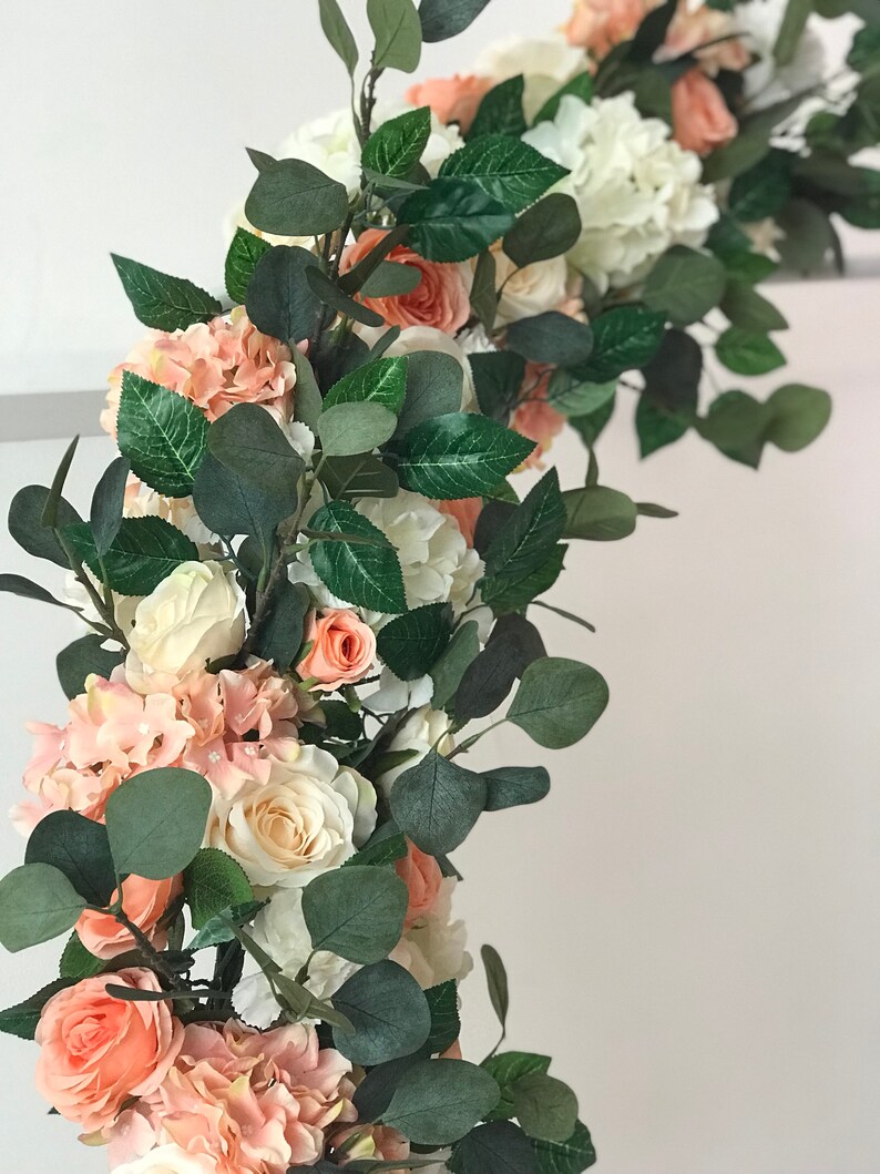 Wedding Arch Arch Flowers Flower Garland Arch Swag Flower Etsy