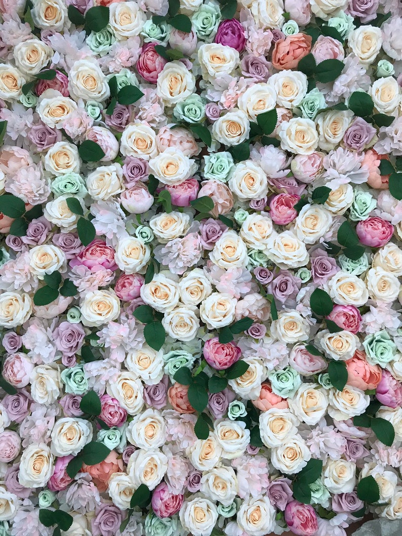 Floral Wall Flower wall Photography backdrop Floral Backdrop Flower backdrop Nursery wall decor