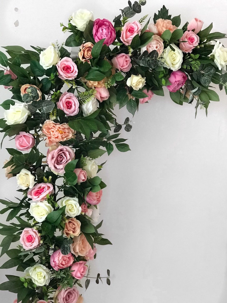 Arch Flowers Wedding Arch Floral Arch Flower Garland Baby Etsy