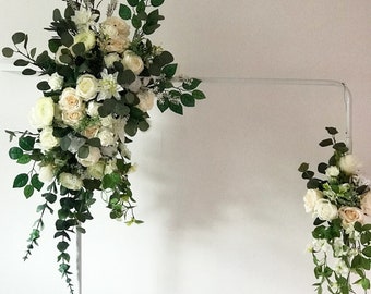 Flower arch, Floral Arch, Wedding Arch, Flower swag, Floral swag, Arch swag, Wedding flower arch, Wedding flower arrangement, Silk flowers