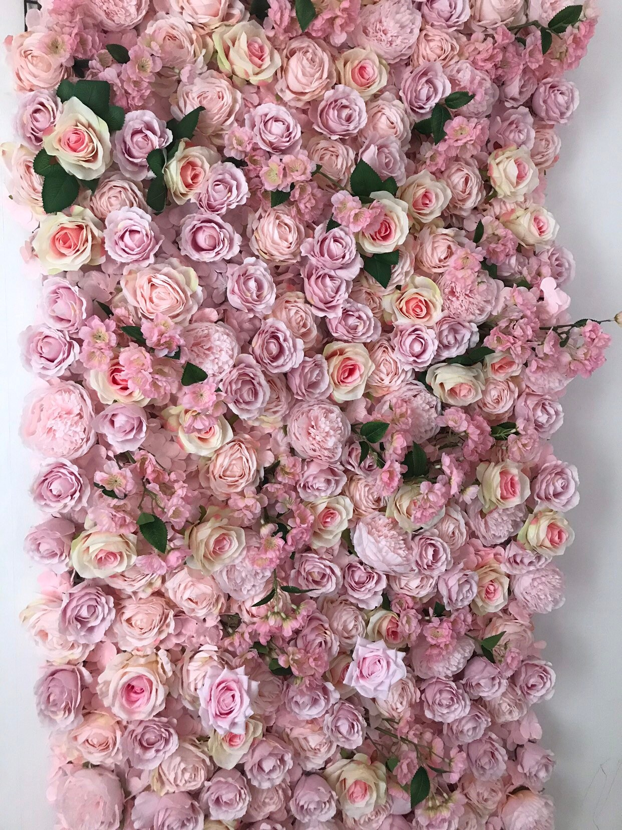 Pink Flower Wall Floral Wall Wedding Flower Wall Wedding Etsy UK