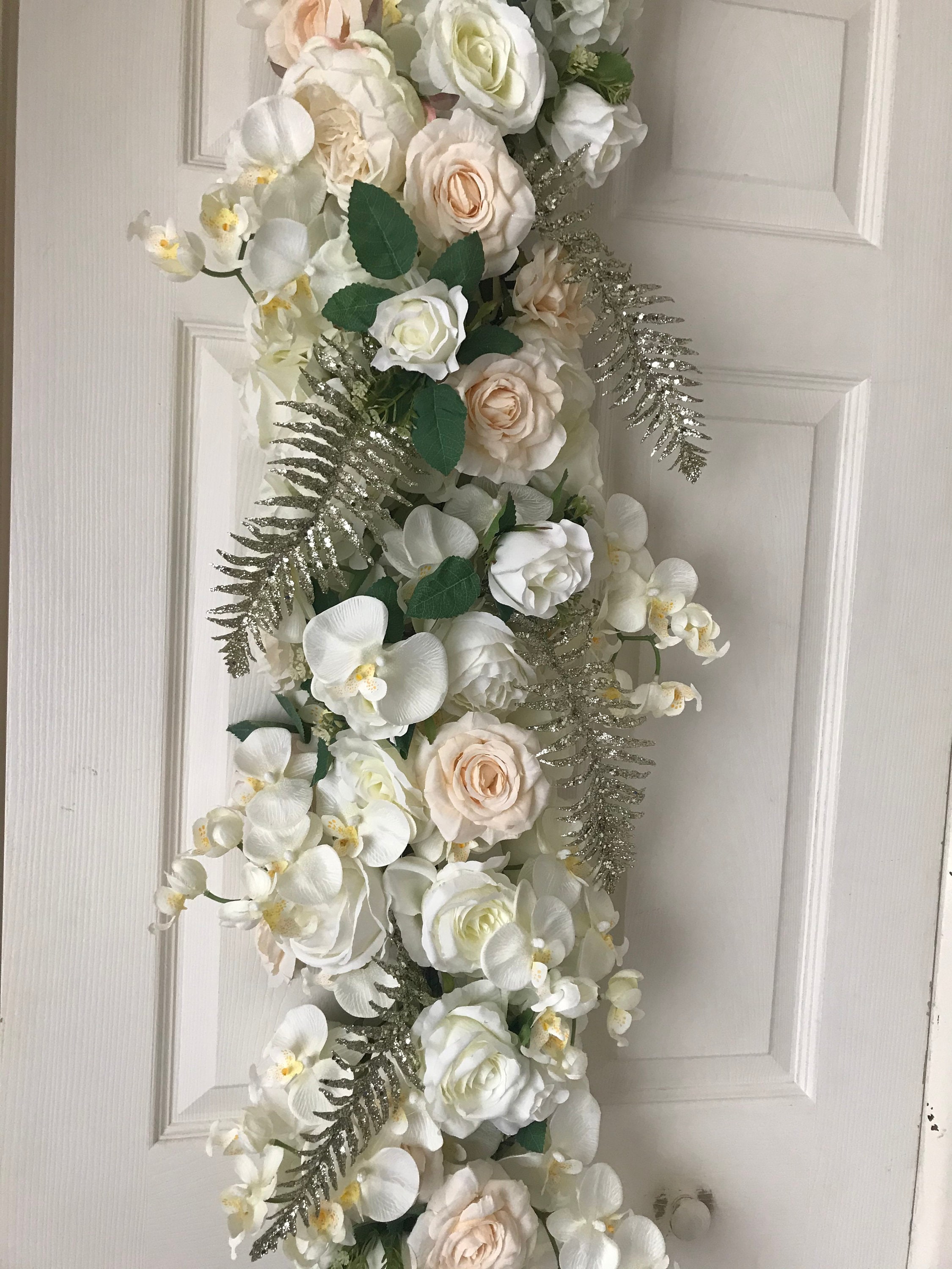 Flower Garland Floral Garland Winter Flower Garland Wedding Etsy UK