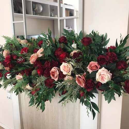 Fall Flower Arch Flower Swag Flower Garland Floral Swag Etsy Canada