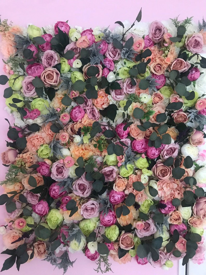 Wild Flower Wall Flower Panel Wedding Flower Wall Etsy UK