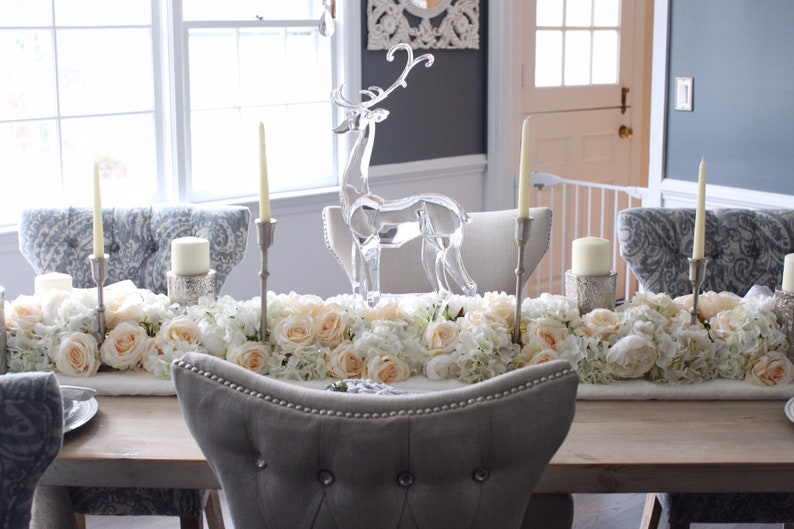 Flower garland Floral table runner Wedding garland Wedding flower runner Flower table runner Wedding centrepiece Table runner