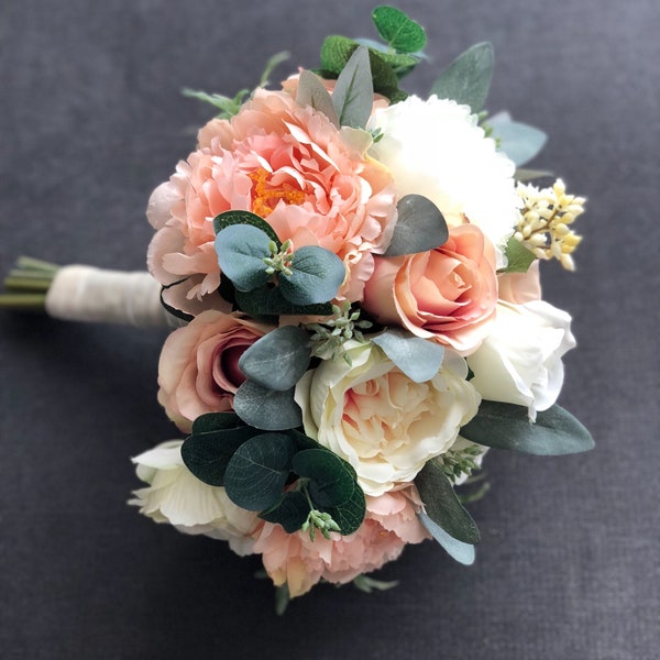 Wedding Bouquet, Flower Bouquet, Blush Bride Bouquet, Bride Bouquet, Bridal Bouquet, Bridesmaid Bouquet, Wedding flowers, Artificial Flowers