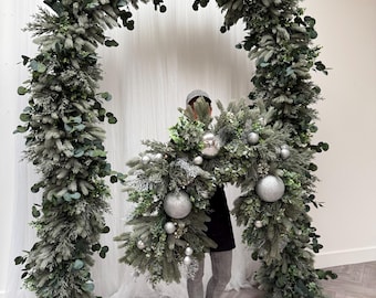 Handmade Christmas Garland – Luxury Artificial Greenery Base with Custom Decorating Options