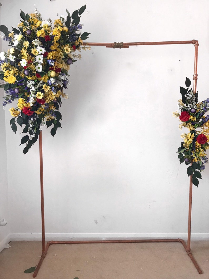 Wildflowers Swag Flower Arch Floral Arch Wedding Flower Etsy