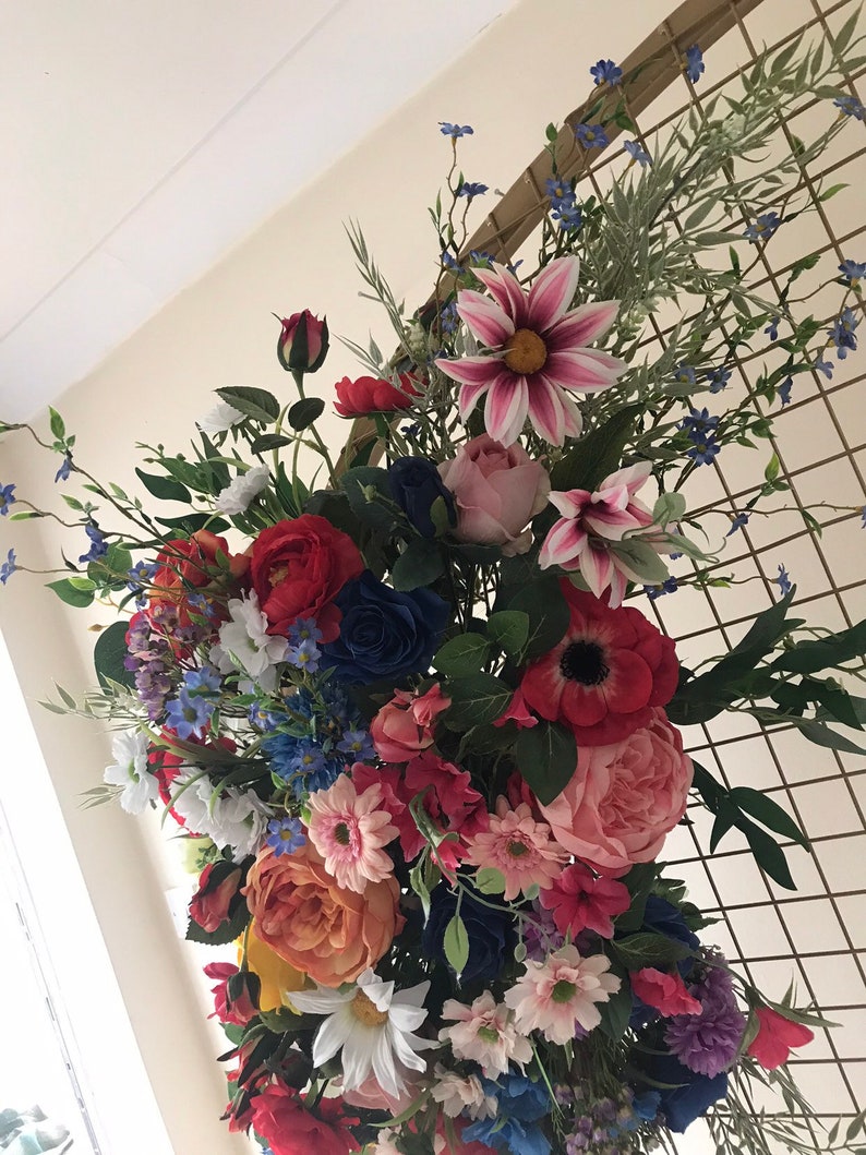 Wildflower Swag Flower Swag Floral Swag Wedding Arch Arch Etsy