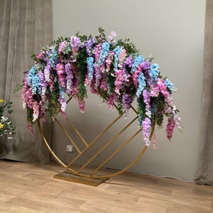 Pastel Wisteria Flower Garland For Party Decor