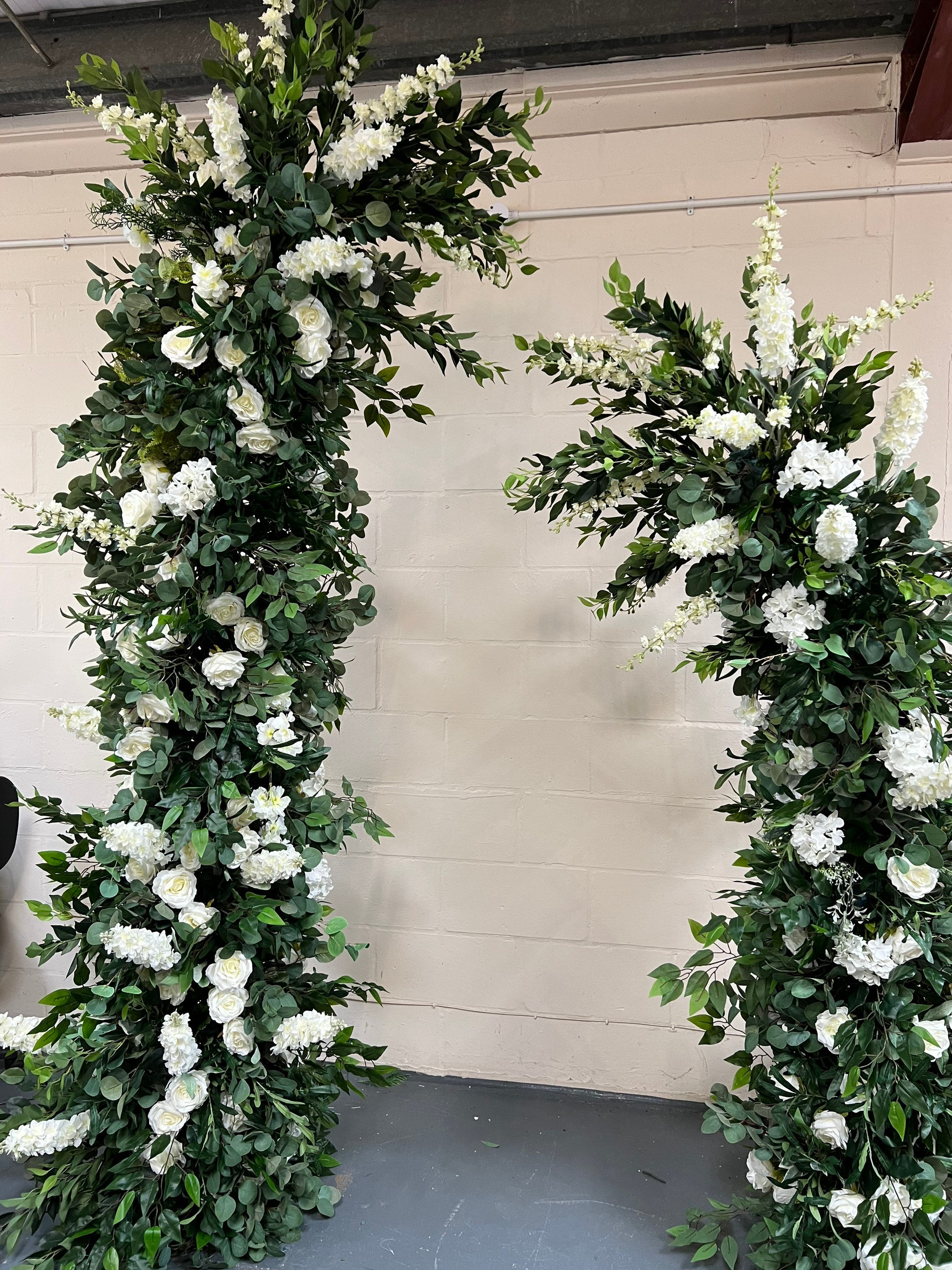 Wedding Flower Columns, Deconstructed Wedding Arch, Column Stands, Free Standing Floral Columns