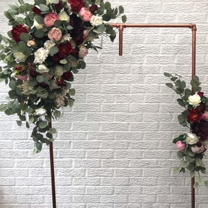 Eucalyptus garland, Arch flowers, Wedding arch, Wedding flowers, Chuppah flowers, Arch swag, Flower swag, Floral swag, Artificial flowers