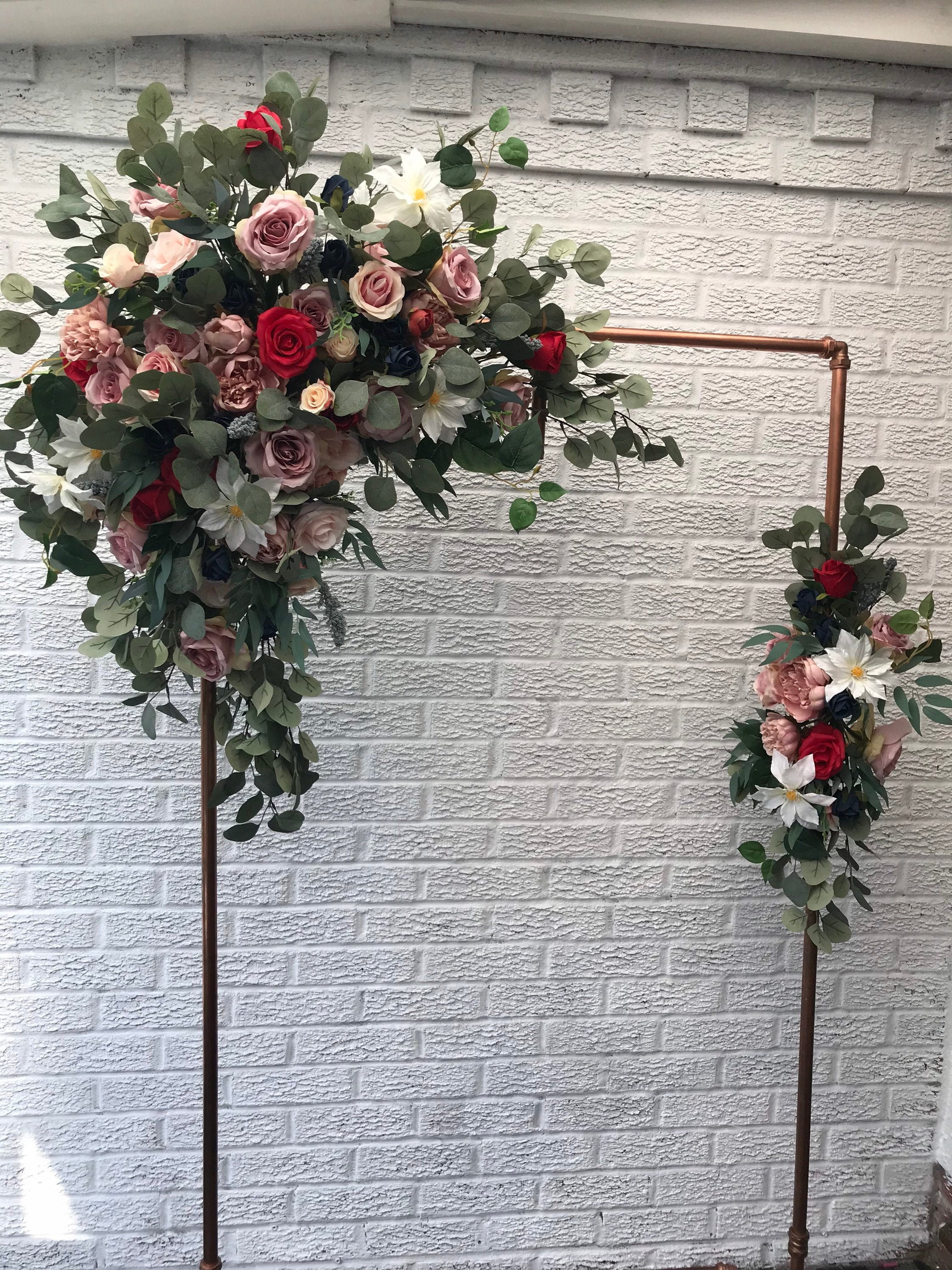 Flower Arch, Swag, Wedding Flower Arbor, Floral Arrangement, Artificial Boho Arch