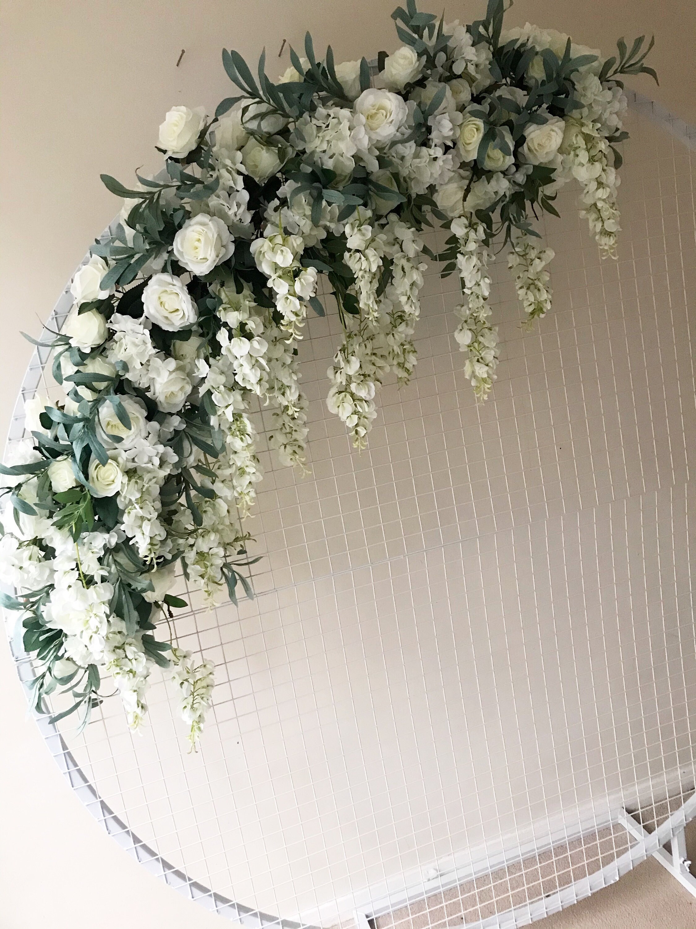 Flower Garland Flower Swag Floral Garland Wisteria Flower Etsy Australia