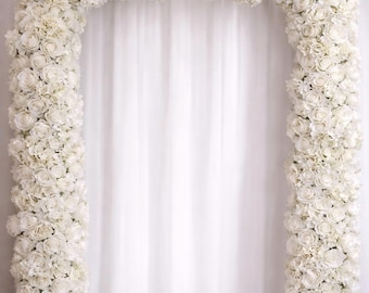 Wedding Flower Garland: Silk Rose & Hydrangea Arch Swag