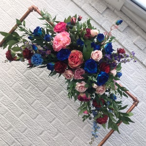 Boho Artificial Swag, artificial flower arrangement, Wedding flower swag, Boho flower arch, wedding arch