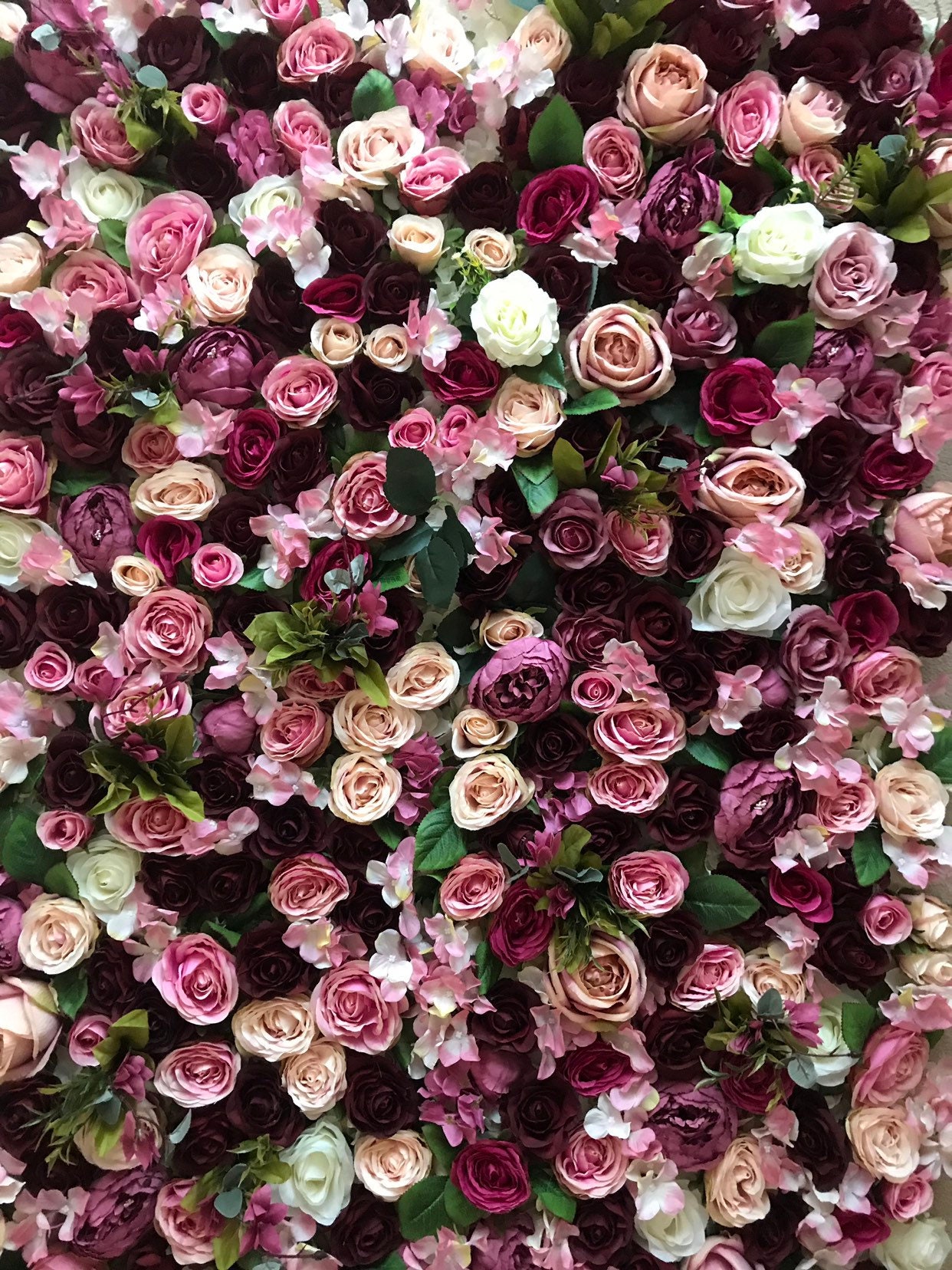 Blumen-Wand Blumenwand Blumen-Hintergrund Floral | Etsy