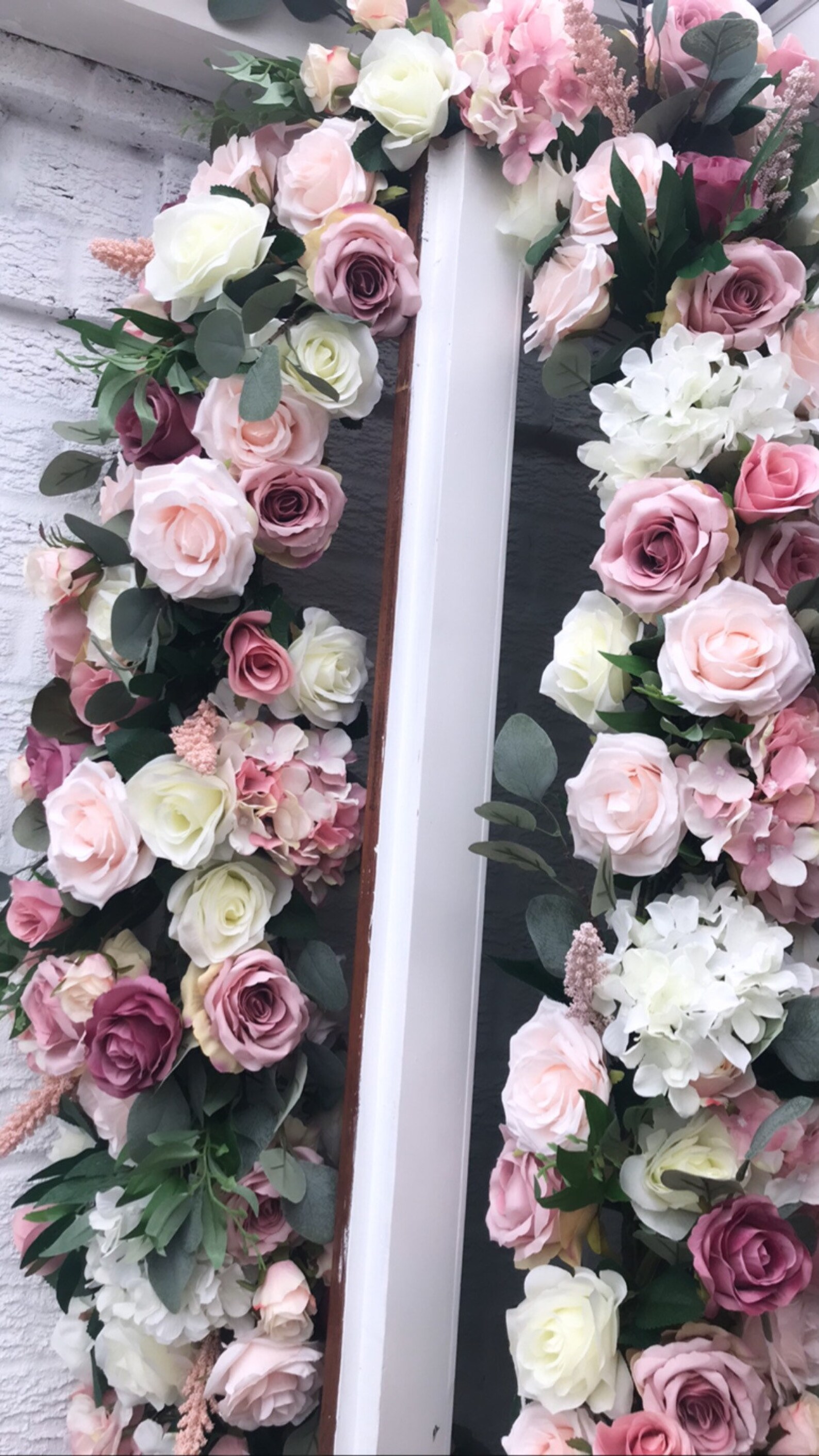 Dusty Pink Flower Garland Floral Garland Wedding Garland Etsy UK