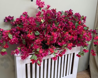 人工ブーゲンビリアの茎：シルクペーパーフラワー、ピンクの装飾用吊り