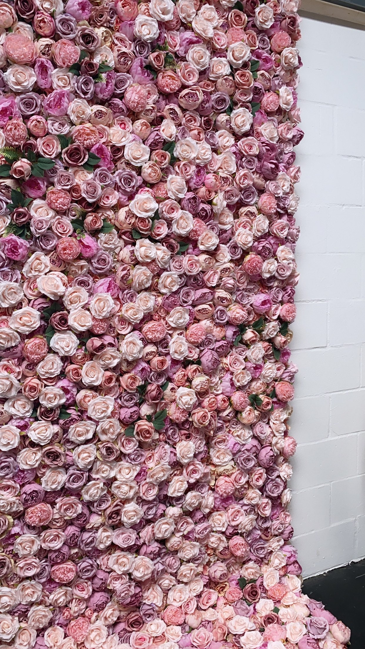 Pink and Blush Flower Wall Floral Wall Wedding Flower Wall Etsy