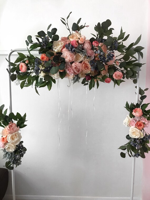 Flower arch Wedding arch Floral arch Flower swag wedding ...