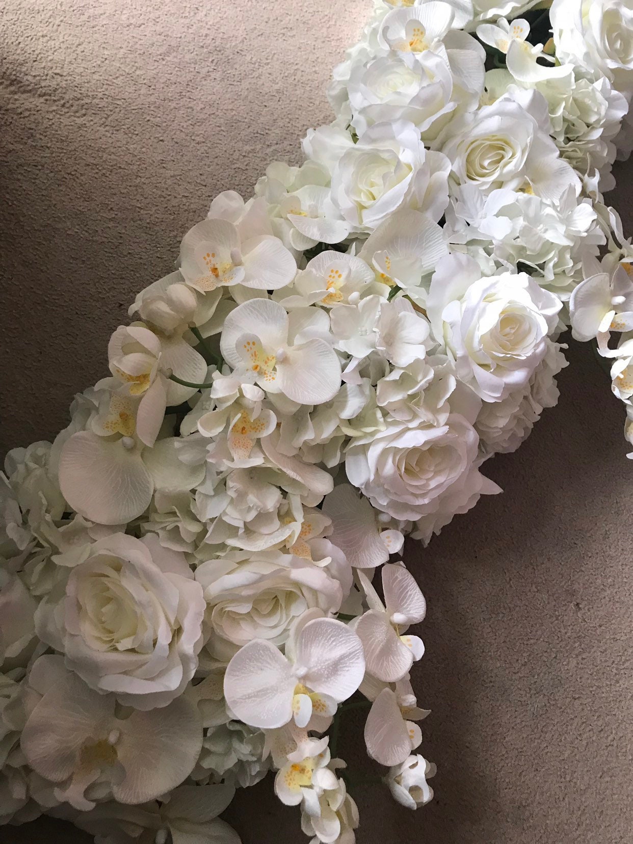 Flower Garland Floral Garland Orchid Flower Garland Flower Etsy UK