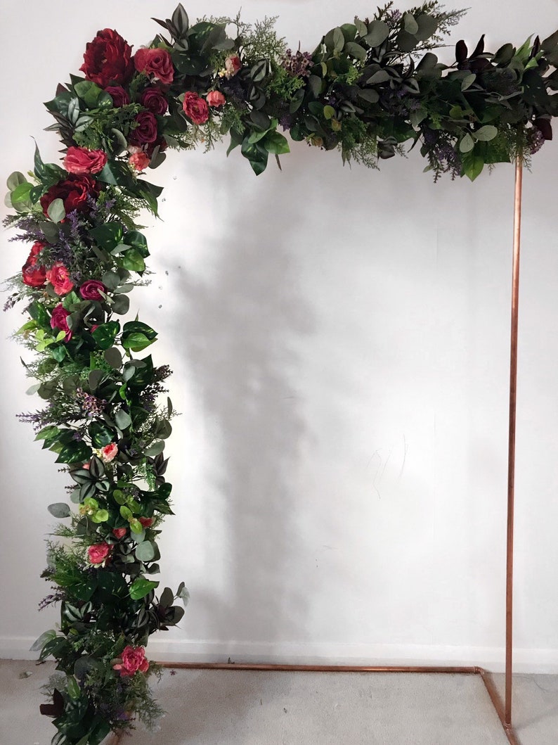 Rustic Flower garland Flower arch Floral arch Flower swag Etsy