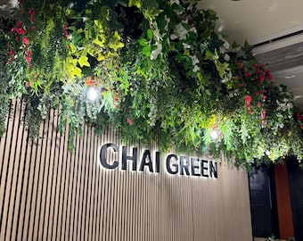 Trailing Greenery Ceiling Installation | Artificial Foliage Ceiling for Restaurants, Cafés & Commercial Spaces