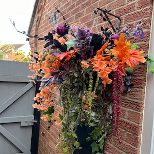 ハロウィンフラワーバスケット