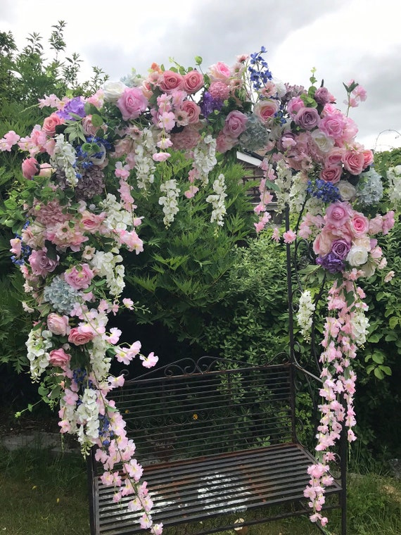Pastel Flower Garland, Floral Garland, Wedding Garland, Flower