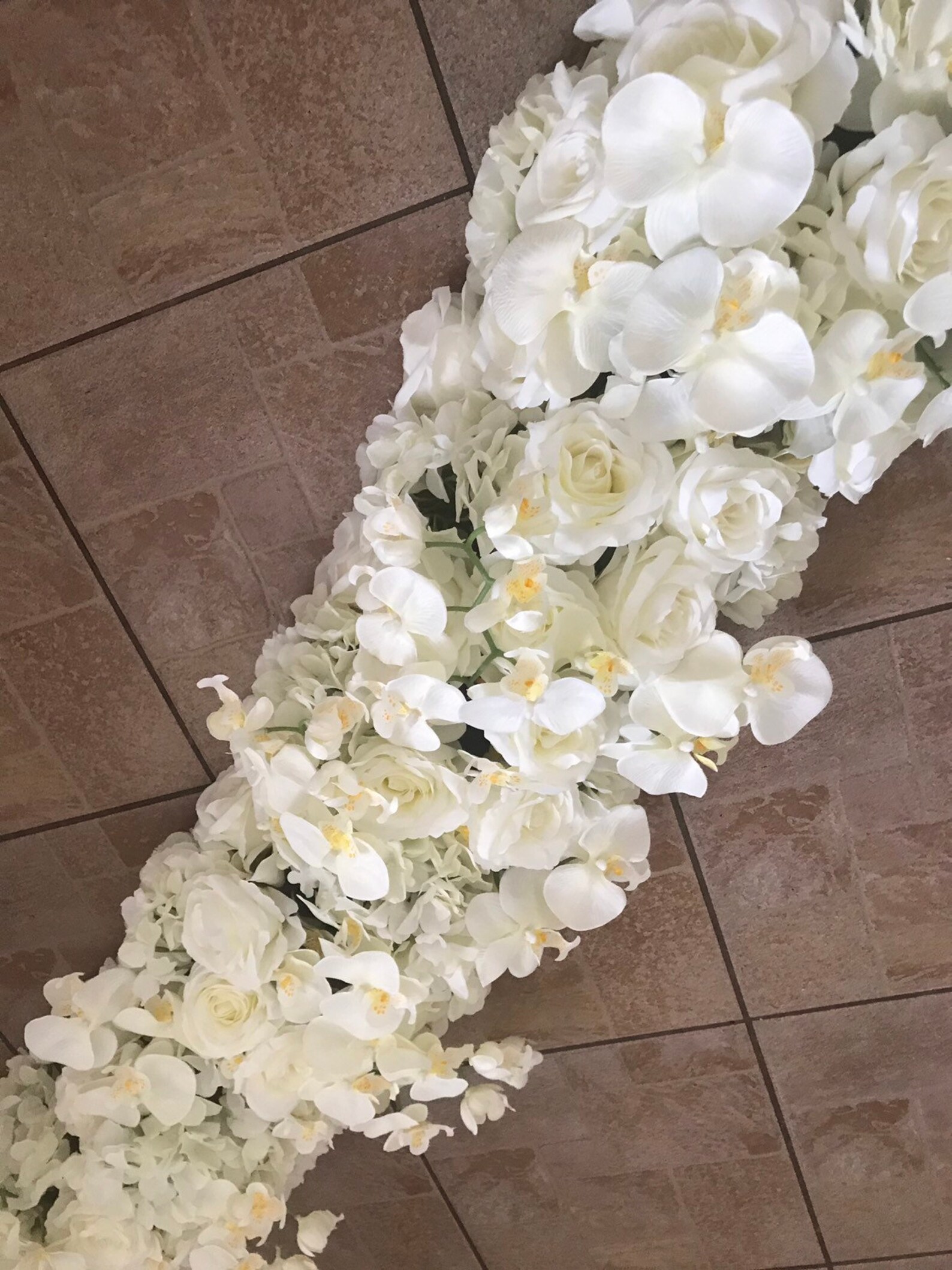 Orchids Flower Garland White Rose Flower Garland White Etsy