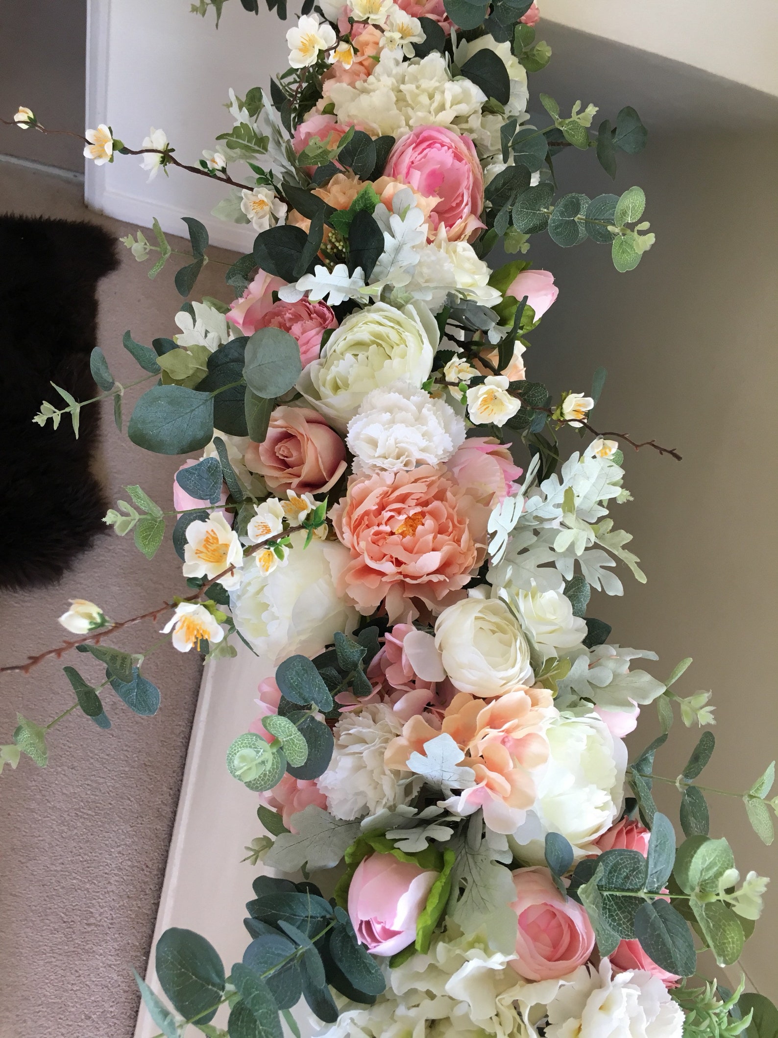 Flower Garland Floral Garland Wedding Garland Silk Flowers Etsy UK