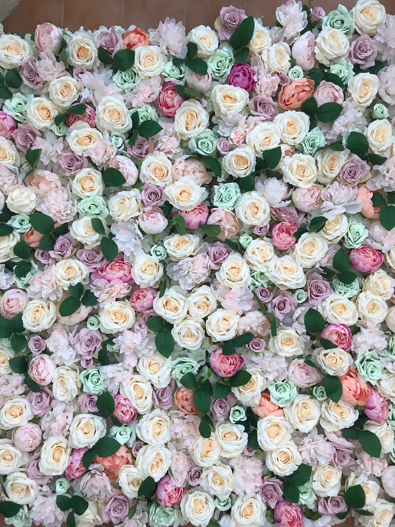 Floral Wall Flower wall Photography backdrop Floral Backdrop Flower backdrop Nursery wall decor