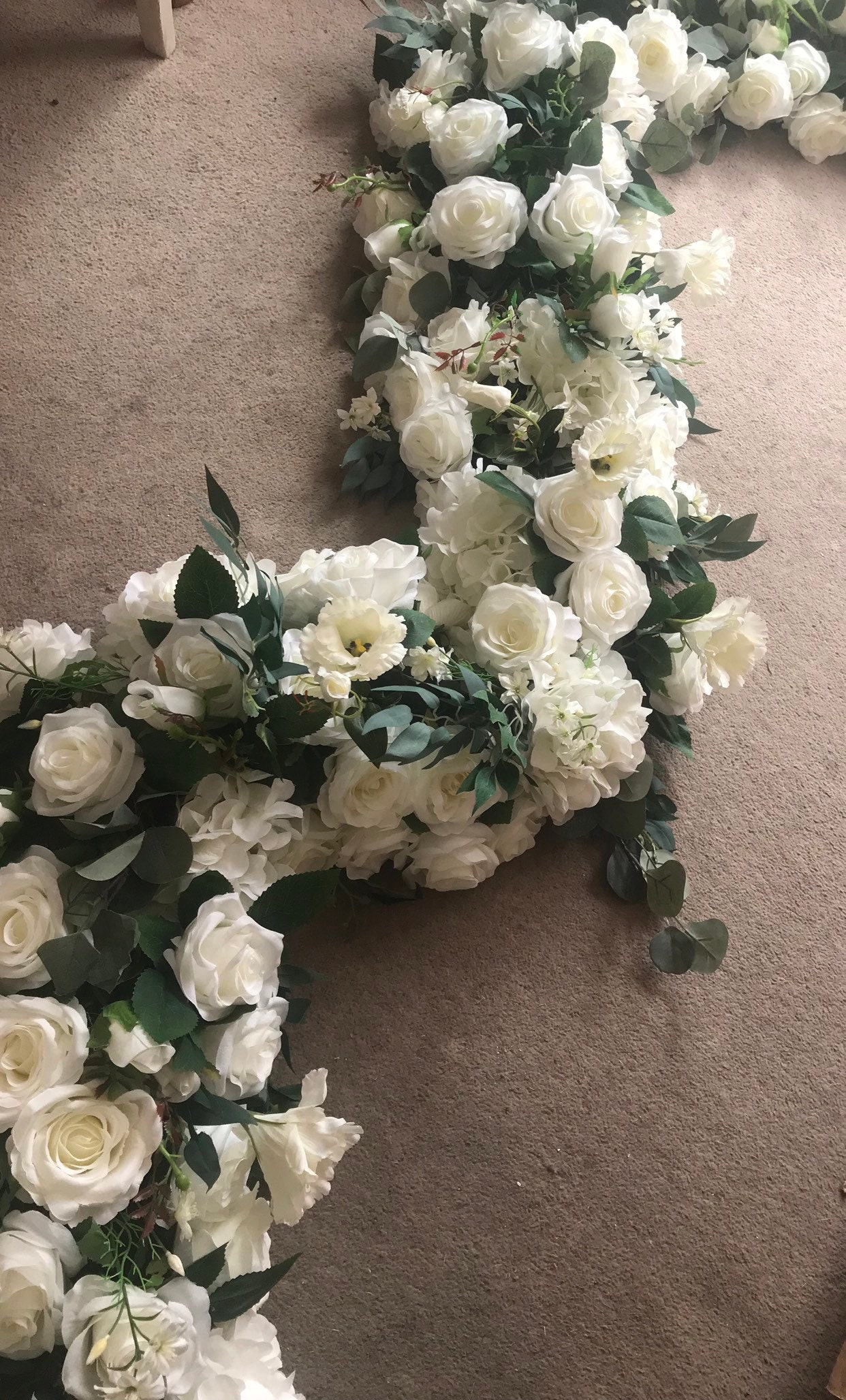 Flower garland Floral garland Wedding garland Silk flowers Etsy