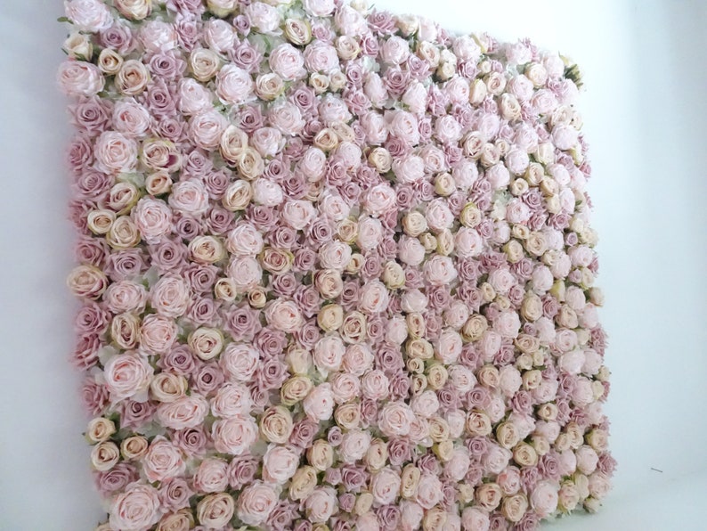 Pink Flower wall, Floral wall, Wedding flower wall, Wedding backdrop, Flower backdrop, nursery flower wall, Blush flower wall image 1