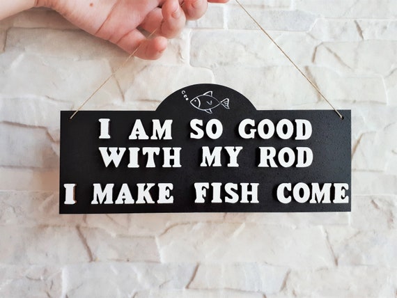 Funny Fishing Gift for Men, Fishing Sign Birthday Gift for Husband