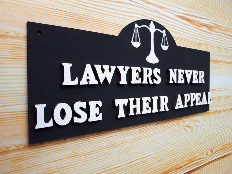 Lawyer Sign Lawyer Gift Law Office Decor Law School Etsy