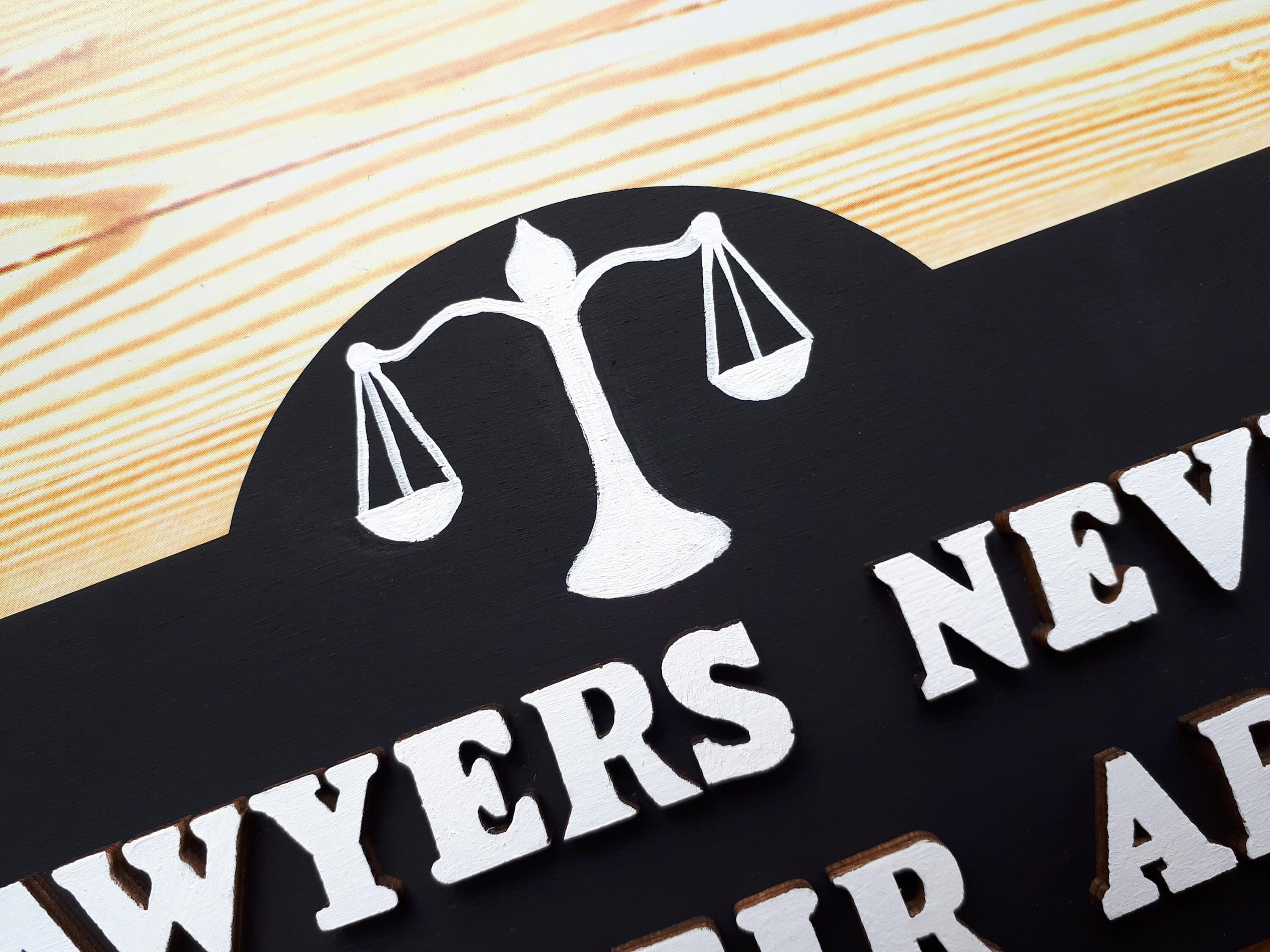 Lawyer Sign Lawyer Gift Law Office Decor Law School Etsy